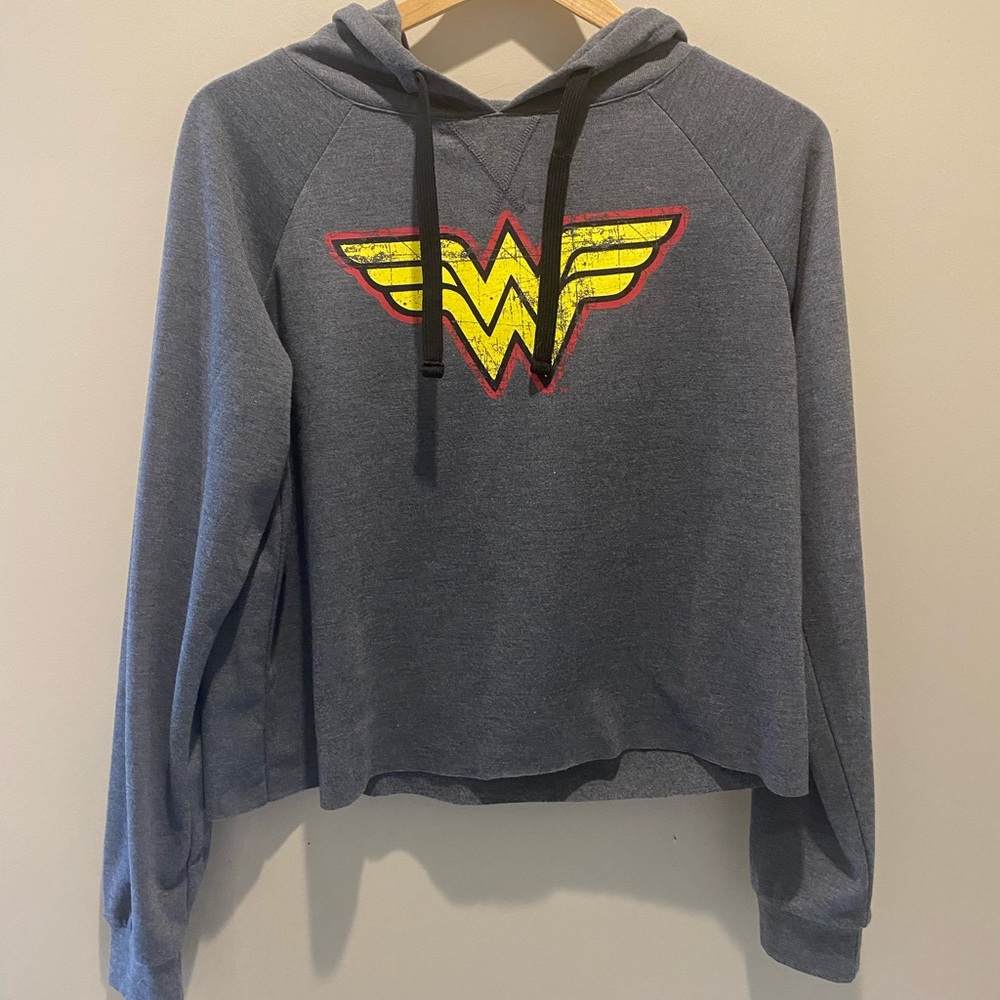 DC COMICS Licensed Wonder Woman Cropped Hoodie